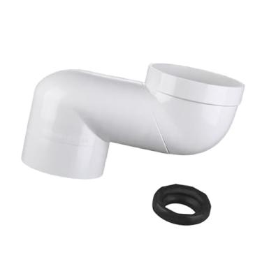 Imagem de Fenteer Conector de Vaso Sanitário, Tubo de Drenagem, Instalação Simples, Peça de Reparo para Encanamento, Deslocamento de 14 cm