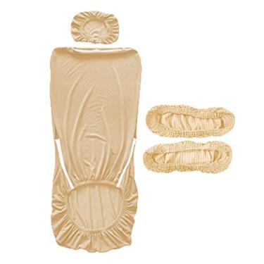 Imagem de SiaBiced Conjunto de Protetores de Apoio de Braço para Cadeira de Escritório de Luxo, AMARELO, Tamanho real