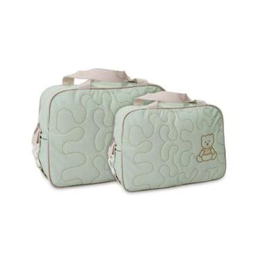 Imagem de Kit Bolsa Saída Maternidade Viagem 2 pçs Mave Baby, Verde