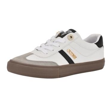Imagem de GUESS Tênis feminino Loui, Branco/Cinza 140, 41