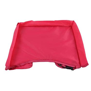 Imagem de Akozon Bandeja de Carro Infantil à Prova d'água - Mesa de Colo de Criança Ajustável para Viagens, Play & Storage - Bandeja de Mesa de Carro Macio e Estável para Crianças (Vermelho)