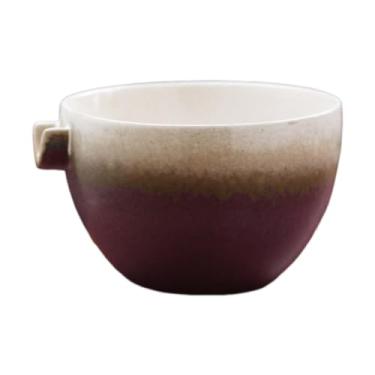 Imagem de DimyFew Tigela de cerâmica para chá matcha, chawan artesanal com bico para cerimônia do chá, presente para iniciantes, Branco