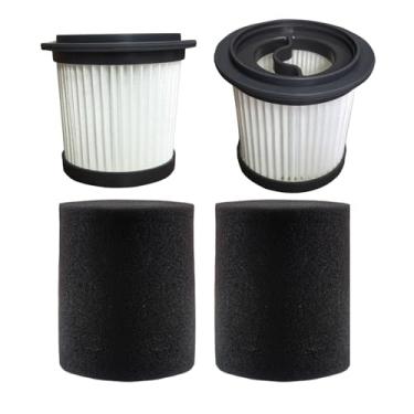 Imagem de 2 conjuntos de substituição de filtro Hepa para aspirador sem fio Bieiao, aspirador sem fio MHRMHR KP1108 e aspirador sem fio AIRDIYA P1/VG3 (2 filtros Hepa + 2 filtros de espuma)