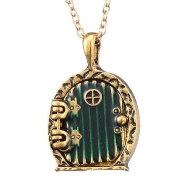 Imagem de sunglnl Colar vintage masculino, pingente de medalhão dobrável, monóculo, significado comemorativo, estilo metálico, joia presente, 50cm/20.47inch, Liga de aço, Sem Pedra Preciosa