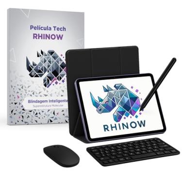 Imagem de Kit Capa Preta Slim para Samsung Tab A9+ Plus 11": Película de vidro + Caneta Precision + Teclado e Mouse (Rhinow)