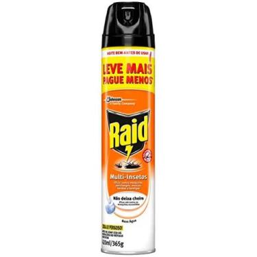 Imagem de Inseticida Aerosol Multi Insetos Sem Cheiro 420ml - Raid, 420ml