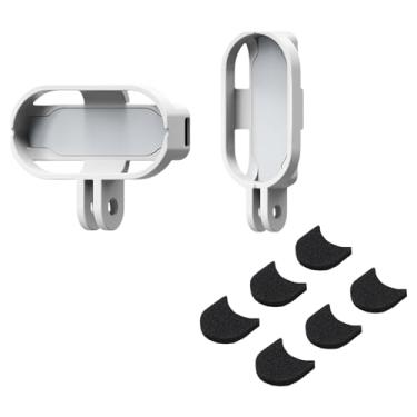 Imagem de Conjunto de montagem magnética vertical e horizontal Insta 360 GO 3/GO 3S com protetor de vento de microfone para Insta360 GO 3/GO 3S