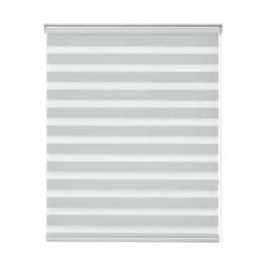 Imagem de Persiana Rolo Zebra Standard Larg 1,60 X Alt 1,60 Bege, Branco, Cinza,