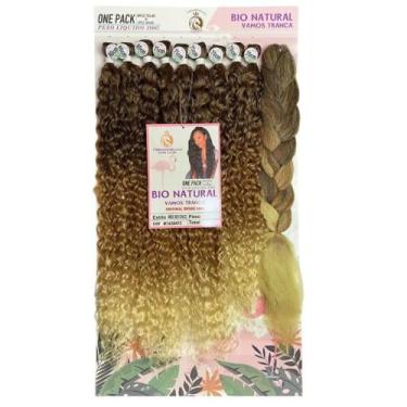 Imagem de Cabelo Cacheado Entrelace Com Jumbo Miss B 80cm 380g - bbless, m4/30/6