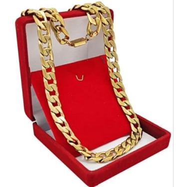 Imagem de Colar Masculino Grumet 12mm 60cm Banhado Ouro 18k Estilo Robusto e Design Imponente