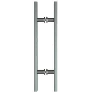 Imagem de Puxador Barra Chata Em Alumínio 30cm Entre Furos Para Natural Fosco