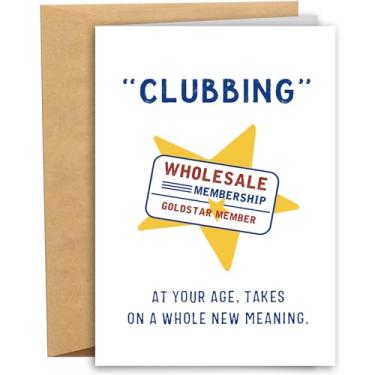 Imagem de RYYike Cartão de aniversário engraçado para ficar mais velho para homens e mulheres, cartão de aniversário sarcástico para amiga irmã irmão, boates na sua idade assume um significado totalmente novo