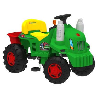 Imagem de Quadriciclo Infantil a Pedal Verde Trator  - Bandeirante 1238