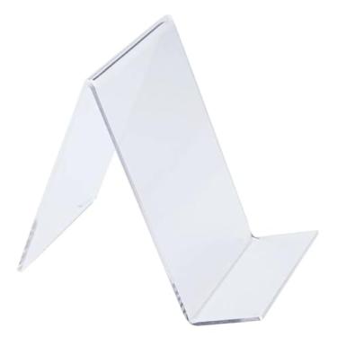 Imagem de Expositor de Mesa para Livros em Acrílico Cristal, 3mm de Espessura, Transparente