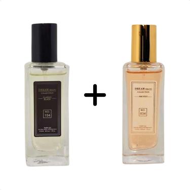 Imagem de Brand Collection Tubete 154 30ml Masc + Tubete 034 30ml Fem-Unissex