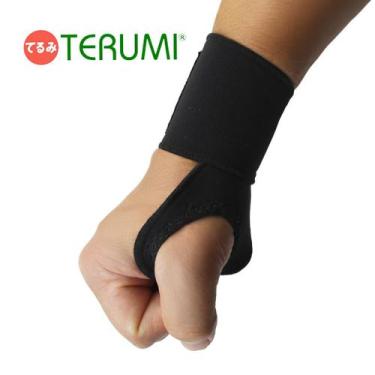 Imagem de Munhequeira Dedeira Magnética Neoprene Preto Único Bilateral - Terumi