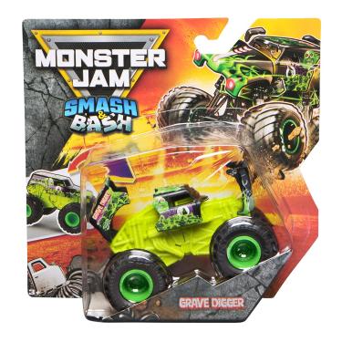 Imagem de Carrinho Grave Digger 1:64 - Monster Jam Smash & Bash