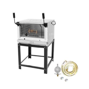 Imagem de Kit - Forno Gás Industrial Roma Inox Firi80 + Kit Gás - Venâncio - MET