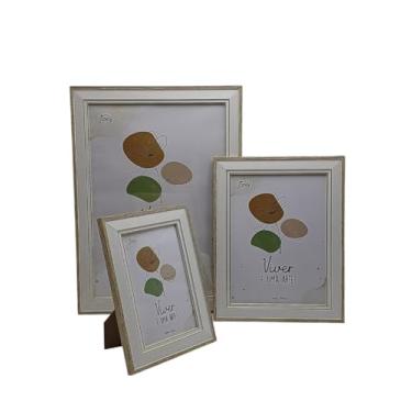 Imagem de Conjunto de 3 Porta-Retratos Premium, 10x15cm, 15x20cm e 21x29,7cm, Moldura e Design Elegante e Moderno para sua Sala ou Escritório