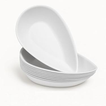 Imagem de Kit Petisqueiras Pétala, Conjunto 5 Peças, Modelo Gota e Canoa para Servir Petiscos, Frios e Porções