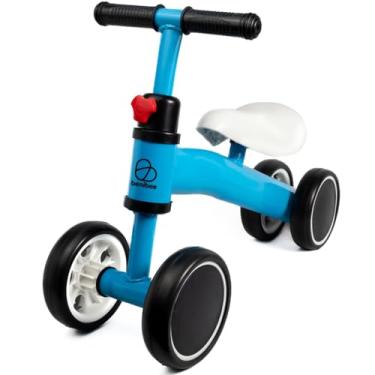 Imagem de Bicicleta‎‎ Andador‎‎ Balance ‎‎De Equilíbrio Sem Pedal Infantil Bebe 4 Rodas - BENIBEE (Azul)