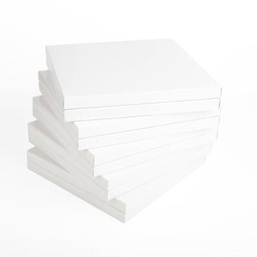 Imagem de Caixa de chocolate luxuosa com divisória de 10 x 10 cm, caixas de presente de papelão rígido colorido, embalagem vazia com 16 compartimentos para chocolates artesanais, exibição de lembrancinhas de