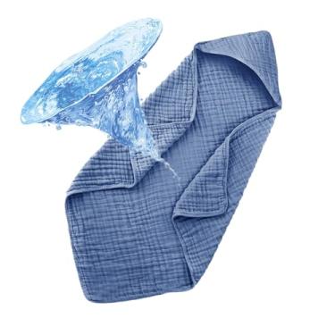 Imagem de Rrlihjgu Toalhas De Bebé Com Capuz | Toalha De Banho Para Bebé Em Algodão 89 X 89 Cm,Roupão Macio Para 0 A 3 Anos Hora Do Banho Praia Spa Berçário Casa