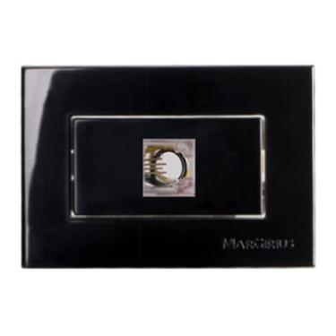 Imagem de Tomada Para Móvel Rj11 Preta Telefone 4 Fios Ebony Margirius