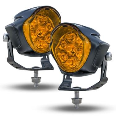 Imagem de 2025 Novas cápsulas de LED atualizadas, 2 peças de luzes de LED amarelas para Jeep Chevy, Ford, Dodge, caminhonete, caminhonete, SUV, ATV, UTV, barco, trator, cortador de grama