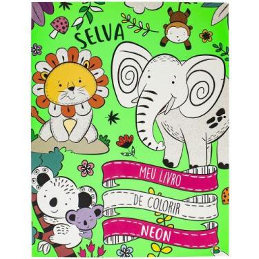 Imagem de Livro - Meu Livro de Colorir NEON: Selva