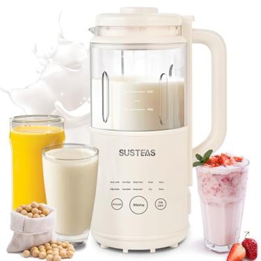 Imagem de SUSTEAS Máquina de fazer leite de nozes 10 em 1, máquina de leite de soja de 10 onças para leite de amêndoa/aveia/soja, suco, milkshake, pasta de arroz, sem necessidade de filtragem, máquina de leite