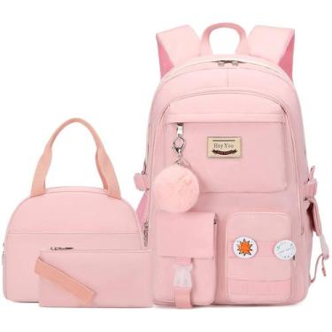 Imagem de Conjunto de mochilas Hey Yoo School Mochila com lancheira para meninas