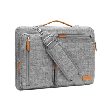 Imagem de Bolsa de ombro para laptop MOSISO 360 Protective 17-17.3" cinza