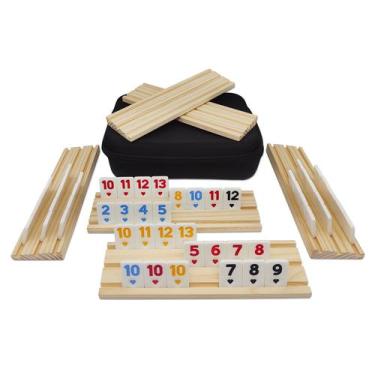 Imagem de Jogo Rummy Cube MIDOLITE Rummy Cube para 6 jogadores com 6 prateleiras