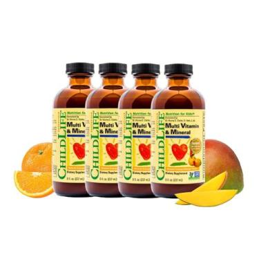 Imagem de Multivitamínico e mineral CHILDLIFE ESSENTIALS Kids 240 ml x4