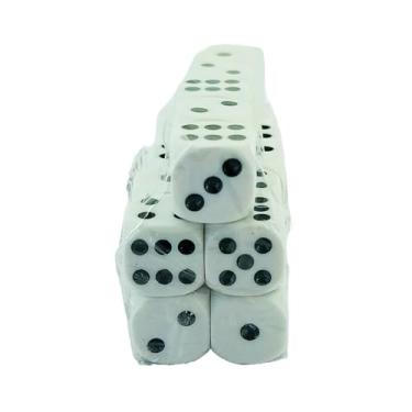 Imagem de Kit de 25 Dados de 6 Lados 16mm Jogos de Tabuleiro Bingo Eventos