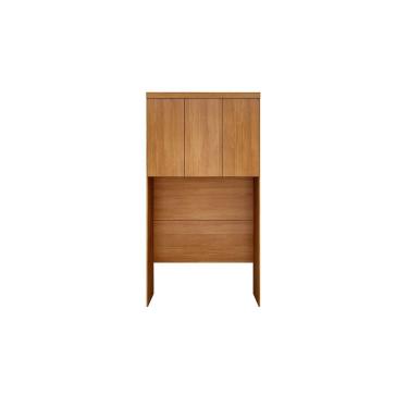 Imagem de Modulado de Quarto Armário Ponte Aéreo Solteiro Rizon/Linea c/ 3 Portas Cumaru - Novo Horizonte