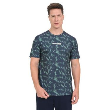 Imagem de Camiseta Complemento Estampada Olympikus Masculina, Azul, GG