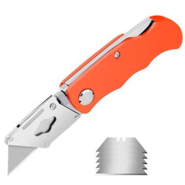 Imagem de Estilete Profissional com 5 Laminas Dobravel Idea 6"