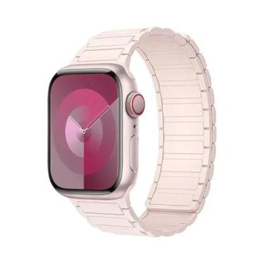 Imagem de Pulseira Magnética De Silicone De 46mm 42mm 40mm 41mm 45mm 44mm 49mm P