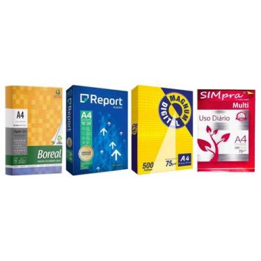 Imagem de Papel Sulfite A4 Branco 500 Folhas - SIMpra