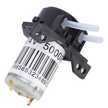 Imagem de Bomba peristáltica de ângulo reto com tubo de silicone, fácil de usar e manter, alta confiabilidade, para biotecnologia e proteção ambiental (24V)