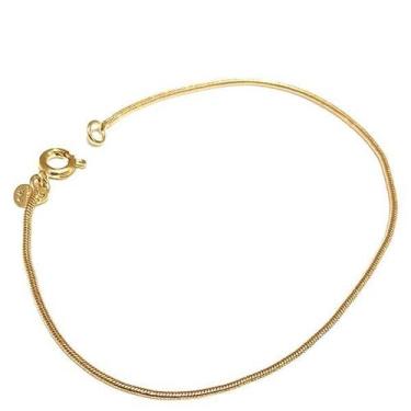 Imagem de Pulseira Feminina Rabo De Rato Fina Folheado A Ouro 18k - FAMA FOLHEAD
