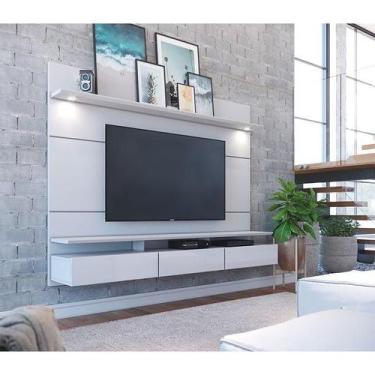 Imagem de Painel para TV Home Suspenso Ambiente Decore 1.8 Branco Acetinado - Im