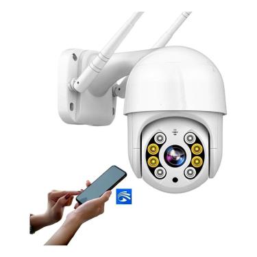 Imagem de Camera Ip Giratoria Speed Dome Wifi Resiste Agua Segurança