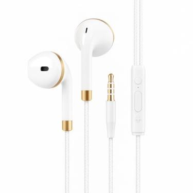Imagem de Fone de Ouvido com Microfone P2 3.5mm – Som Estéreo, Controle de Chamadas e Música, Cabo 1,2m, Conector Dourado, Compatível com Smartphones, Notebooks e PCs