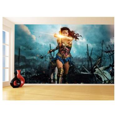 Imagem de Papel De Parede 3D Heroina Mulher Maravilha 3,5M Nhma308