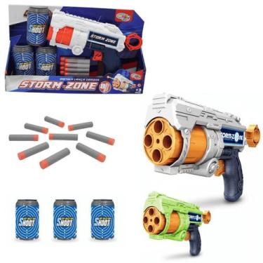Imagem de Arminha Nerf Pistola de Brinquedo Lança Dardos Alvos em Formato de Lat