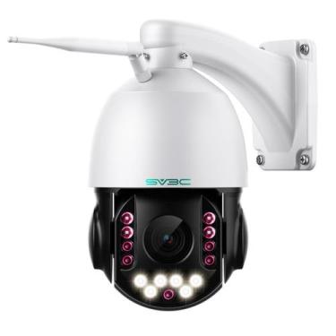 Imagem de Câmera de segurança SV3C 4K 36X Zoom PTZ Outdoor com WiFi e áudio