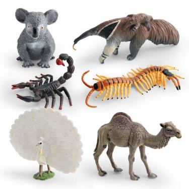Imagem de Conjunto de estatuetas de vida selvagem, 6 peças - 6 modelos realistas